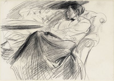 Martha Liebermann, schlafend von Max Liebermann