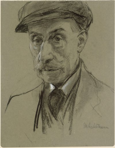 Selbstbildnis mit Mütze von Max Liebermann