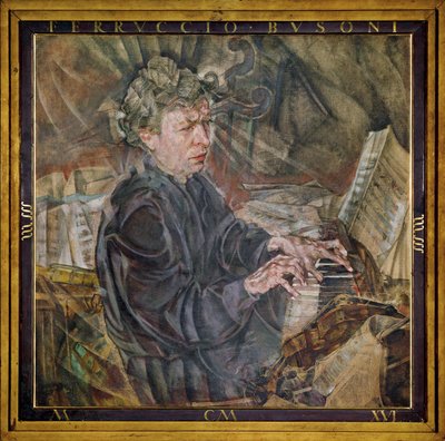 Pianist und Komponist Ferruccio Busoni von Max Oppenheimer