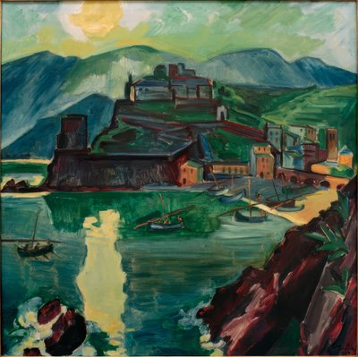 Abend in Monterosso von Max Pechstein