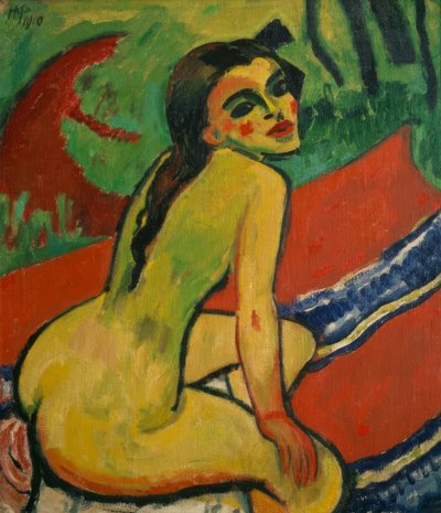 Sitzender weiblicher Akt von Max Pechstein