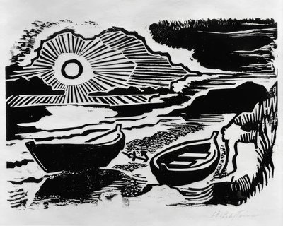 Untergehende Sonne von Max Pechstein