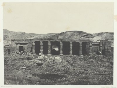 Gournah, Palais de Ménephta 1er, Theben, 1849-51, gedruckt 1852 von Maxime Du Camp