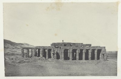 Gournah, Grab von Osymandias; Theben, Platte 58 aus dem Album "Egypte, Nubie, Palestine et Syrie" (1852) von Maxime Du Camp