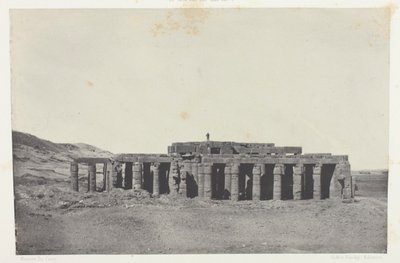 Gournah, Grab von Osymandias; Theben, Platte 58 aus dem Album "Egypte, Nubie, Palestine et Syrie" (1852) von Maxime Du Camp