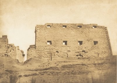 Großer Pylon des Palastes von Karnak, Theben, 1849-50 von Maxime Du Camp