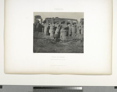 Große Hypostylhalle, Palast von Karnak, Theben von Maxime Du Camp