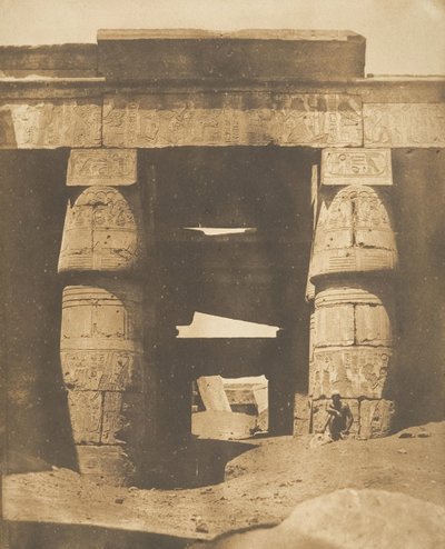 Innenraum des Tempels von Khons, in Karnak, Theben, 1849-50 von Maxime Du Camp
