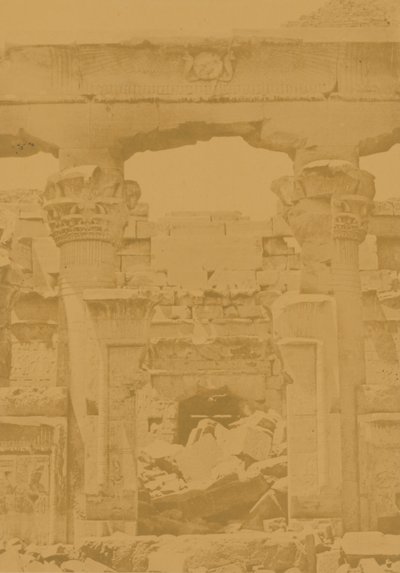 Kalabcheh; Eingang des Naos von Maxime Du Camp