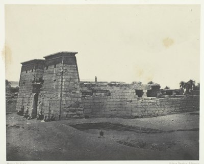 Karnak, Tempel des Khons, Theben, 1849-51, gedruckt 1852 von Maxime Du Camp