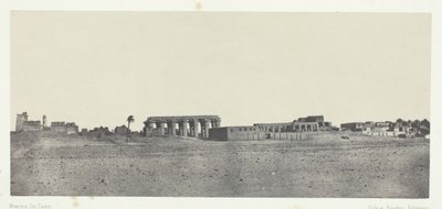 Louqsor, Gesamtansicht der Ruinen, Theben, 1849-51, gedruckt 1852 von Maxime Du Camp