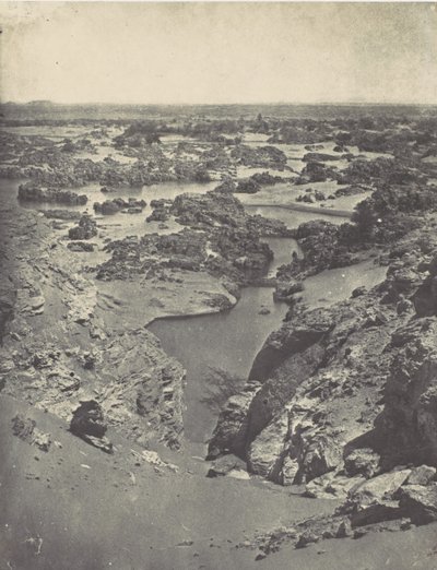 Nubien. Vue Cavalière de la Seconde Cataracte, 1850 von Maxime Du Camp