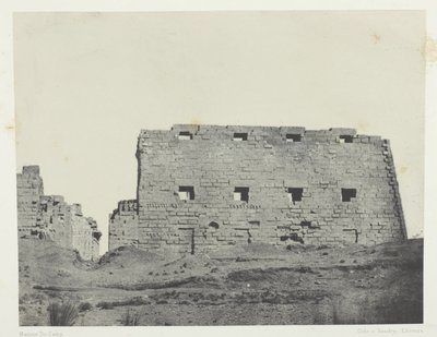 Palais de Karnak, Große Pylone des Südwestens; Theben von Maxime Du Camp