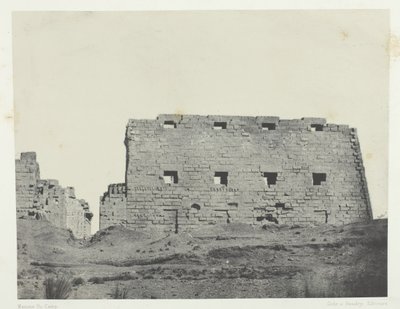 Palais de Karnak, Grands Pylones du Sud-Ouest, Theben, 1849-51, gedruckt 1852 von Maxime Du Camp