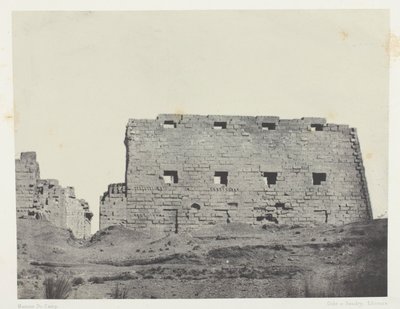 Palais de Karnak, Große Pylone des Südwestens; Theben von Maxime Du Camp