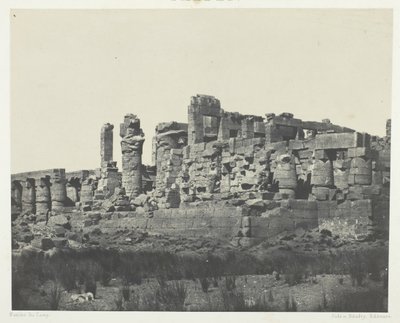 Palast von Karnak, Hypostylhalle, aufgenommen aus dem Nordostwinkel, Theben, 184951, gedruckt 1852 von Maxime Du Camp