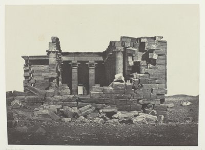 Tempel von Maharakkah (Hièra Sycaminos der Griechen); Nubien, Platte 96 aus dem Album "Ägypten, Nubien, Palästina und Syrien" (1852) von Maxime Du Camp