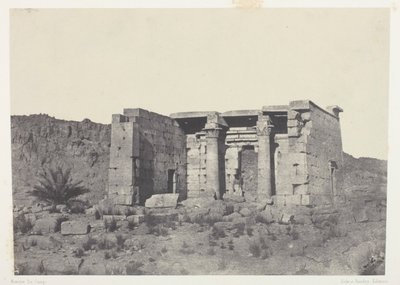 Tempel von Tafeh (Ancienne Taphis), Nubien von Maxime Du Camp