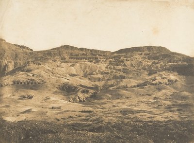 Gesamtansicht der Nekropole von Theben Gournah, 1849-50 von Maxime Du Camp