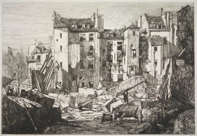 Abriss für die Eröffnung der Rue des Écoles, 1862 von Maxime Lalanne