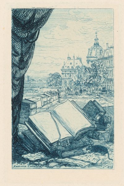 Frontispiz für „Un bouquiniste parisien : le père Lécureux“ von Maxime Lalanne