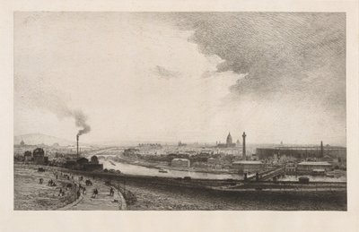 Paris im Jahr 1867, Blick vom Trocadero, 1867 von Maxime Lalanne