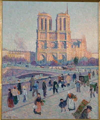Le quai Saint-Michel et Notre-Dame, Paris von Maximilien Luce
