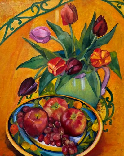 Malerische Früchte und Blumen von Maxine Shore