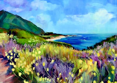 Lebendige Küsten-Wildblumen von Maxine Shore