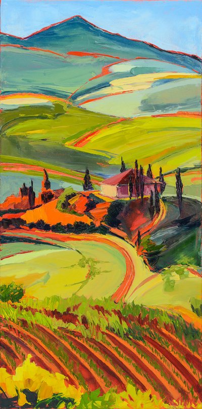 Lebendige toskanische Landschaft von Maxine Shore