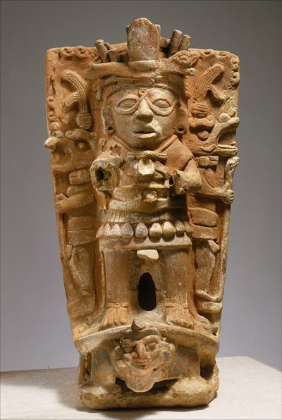 Weihrauchhalter aus Mexiko, Mitte 7.-9. Jahrhundert von Mayan