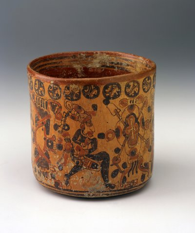 Zylindervase, ca. 650-850 von Mayan Mayan