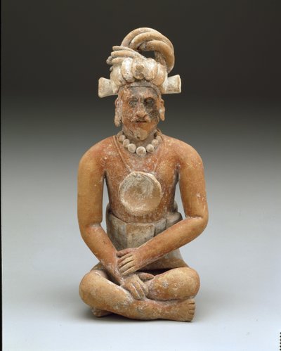 Sitzender bärtiger Mann, Späte Klassische Periode, ca. 600-900 von Mayan Mayan