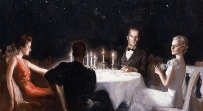 Abendessen unter den Sternen von McClelland Barclay