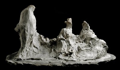 Gespräch im Garten. Skulptur von Medardo Rosso von Medardo Rosso