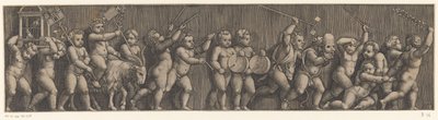 Fries mit Prozession von Putti von Meester van de Dobbelsteen