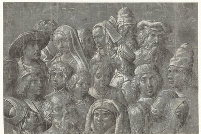 Studien von Köpfen von Männern, Frauen und Kindern von Meester van de Dood