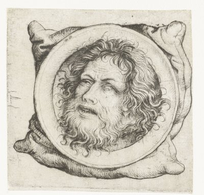 Der Kopf von Johannes dem Täufer auf einer Schüssel von Meester van het Amsterdamse Kabinet