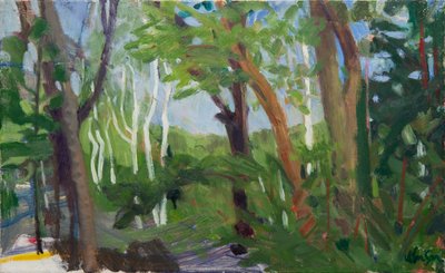 Ein Birkenstand, 2016 von Megan Williamson