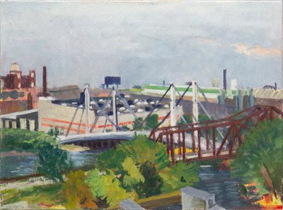 Blick nach Westen über den Nordarm, 2014 von Megan Williamson