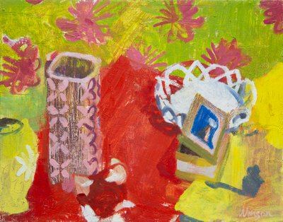 Stillleben mit weißem Korb, 2006 von Megan Williamson