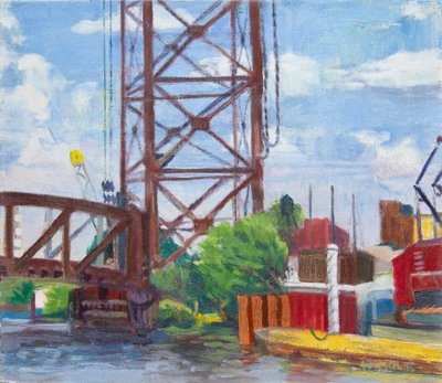 Blick vom Ping Tom Memorial Park, 2015 von Megan Williamson