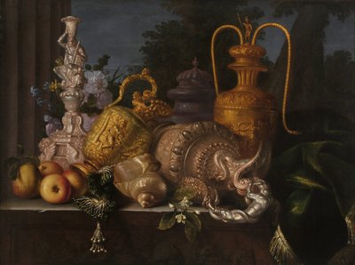 Stillleben, Muscheln und Goldschmiedekunst von Meiffren (c.1630 1705) Conte