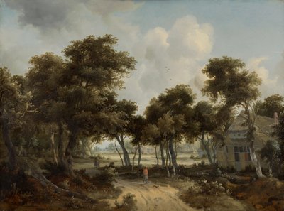 Hütten im Wald von Meindert Hobbema