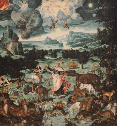Die Erschaffung der Welt, 1575 von Melchior Bocksberger