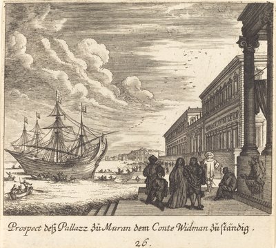 Palazzo des Grafen Widman von Melchior Küsel after Johann Wilhelm Baur