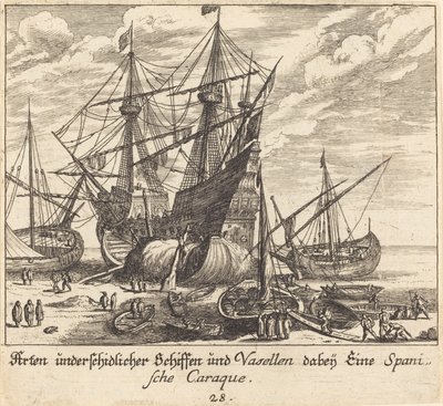 Schiffe von Melchior Küsel after Johann Wilhelm Baur