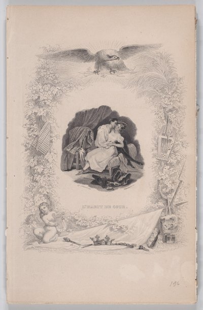 Der Hofanzug, aus Die Lieder von Béranger, 1829. Schöpfer: Melchior Péronard, Auguste Blanchard I von Melchior Péronard, Auguste Blanchard I