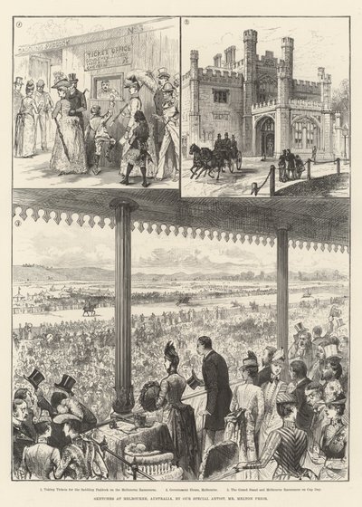 Skizzen in Melbourne, Australien von Melton Prior