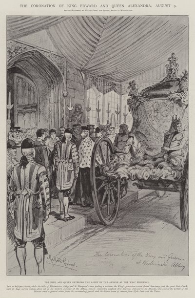 Die Krönung von König Edward und Königin Alexandra, 9. August von Melton Prior